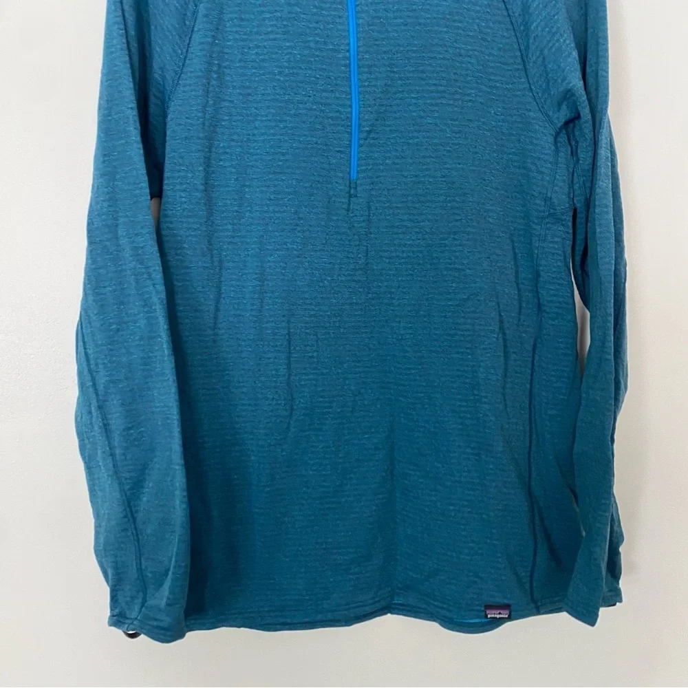 Patagonia Capilene Thermal Weight Zip Neck Sweater 43657 Blue Men's Size Medium